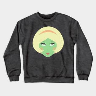 Retro Space Girl Crewneck Sweatshirt